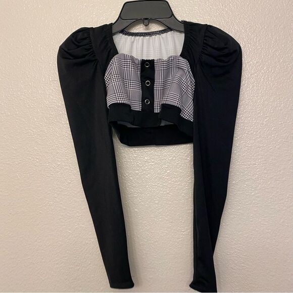 Kelle 2 piece leotard Dance Costume CONFIDENT PLAID TWILL suit 2870 MC child - Picture 3 of 10